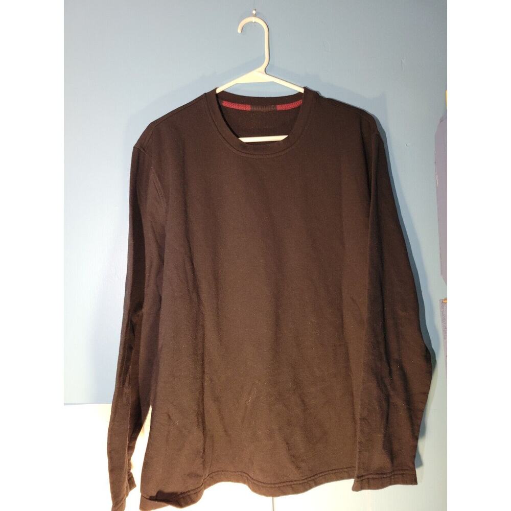 Unbrand Mens Lightweight Black Pullover Sweatshirt Size L